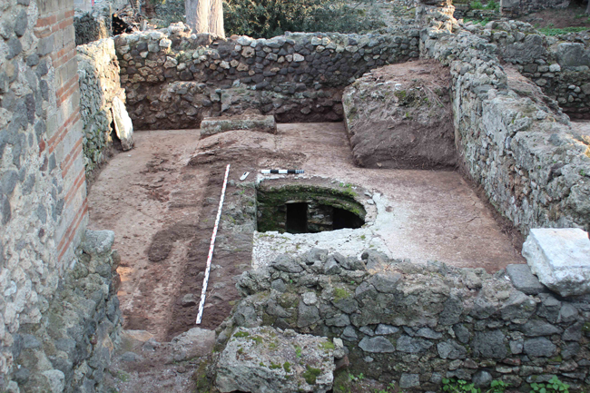 Republican Baths of Pompeii, MaleTepidarium and Caldarium, Excavation March 2015 | Copyright: Monika Trümper