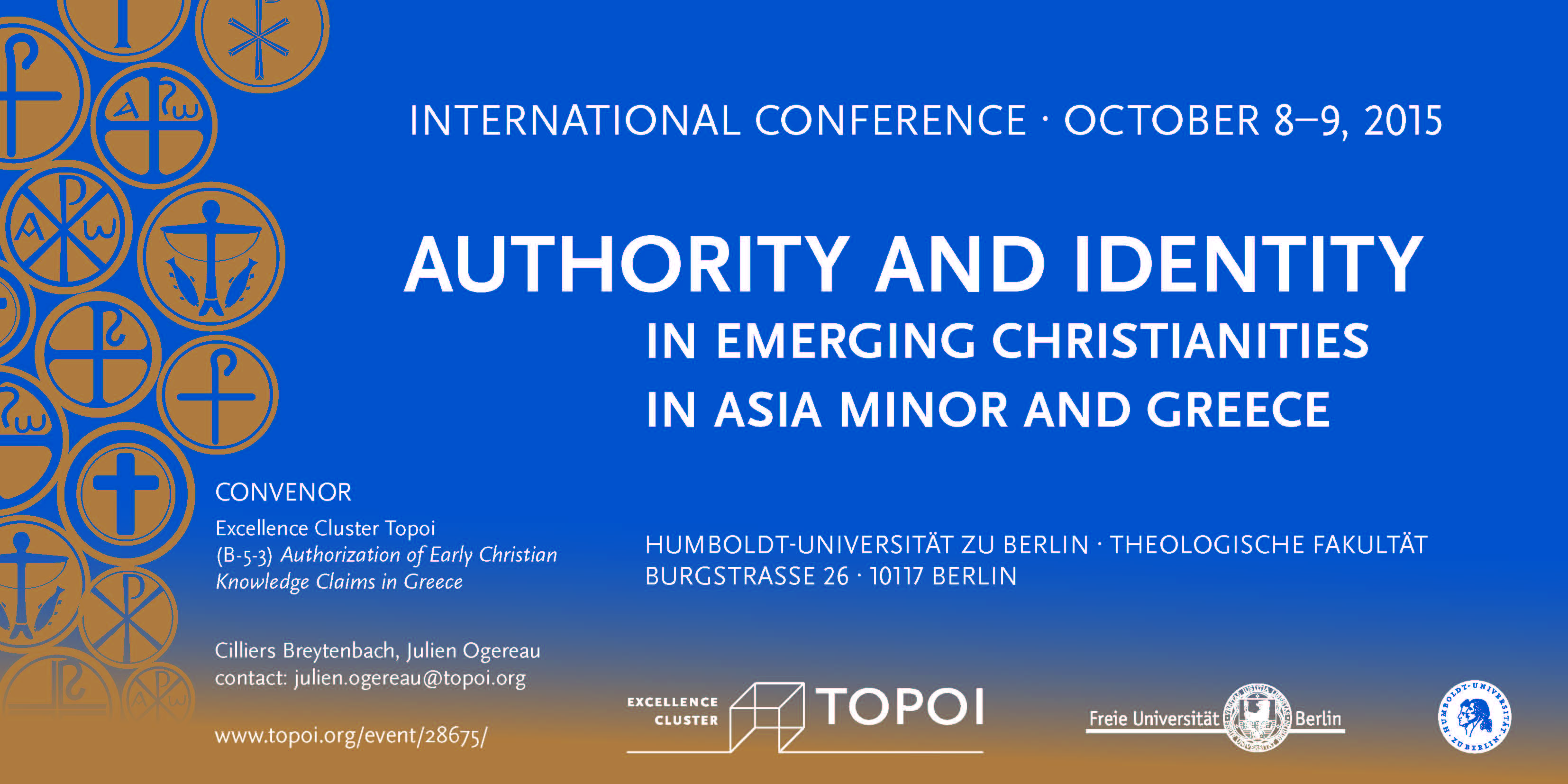 Conference Flyer "Authority and Identity"