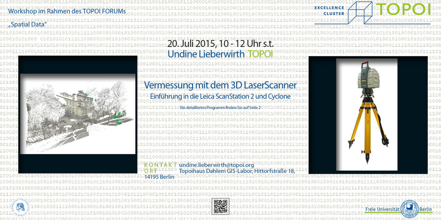 Vermessungen mit dem 3D Laserscanner | Workshop-Flyer
