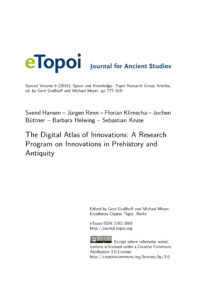 Cover Artikel Hansen et al. eTopoi SpV 6