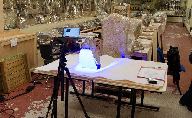 3D-Scanning at the Louvre Museum in Paris | Photo: Sundial collaboration, Edition Topoi | Copyright: Exc Topoi