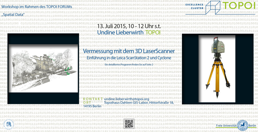 Vermessungen mit dem 3D Laserscanner | Workshop-Flyer