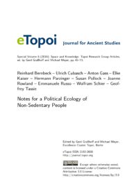 Cover Artikel Bernbeck et al. eTopoi SpV 6